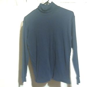 NY Jeans turtleneck long sleeve blue medium top